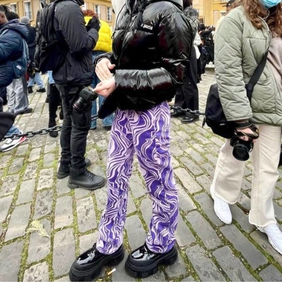 Zara PRINTED STRAIGHT LEG JEANS - Picture 10 of 11